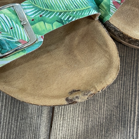 🌟2x Host Pick🌟Tropical Double Strap Footbed Sandals - Picture 3 of 5